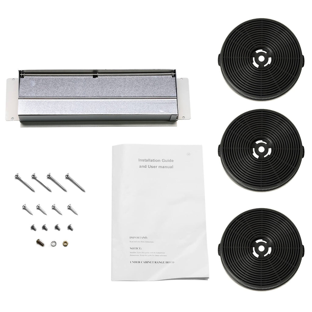 36x22 Under Cabinet White Stainless Steel Kitchen Range Hood B765623