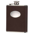 6oz Brown Hip Flask P483