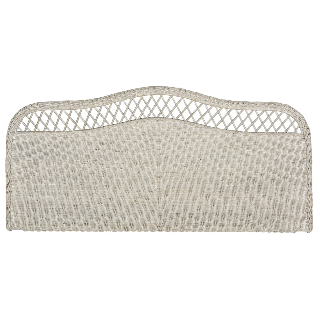 Antique Grey Rattan Full Headboard L84241