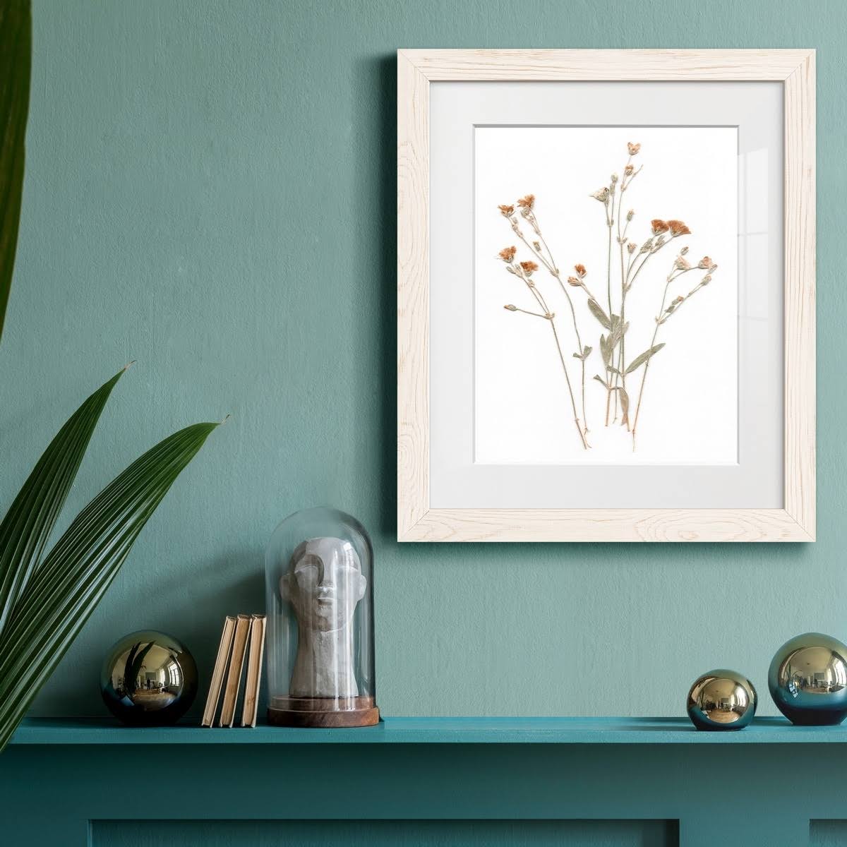 Pressed Botanical Framed Print - 27.5X37.5 - Grey Z32411