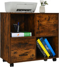 White Mobile 2 Drawer Filing Cabinet with Wheels N577