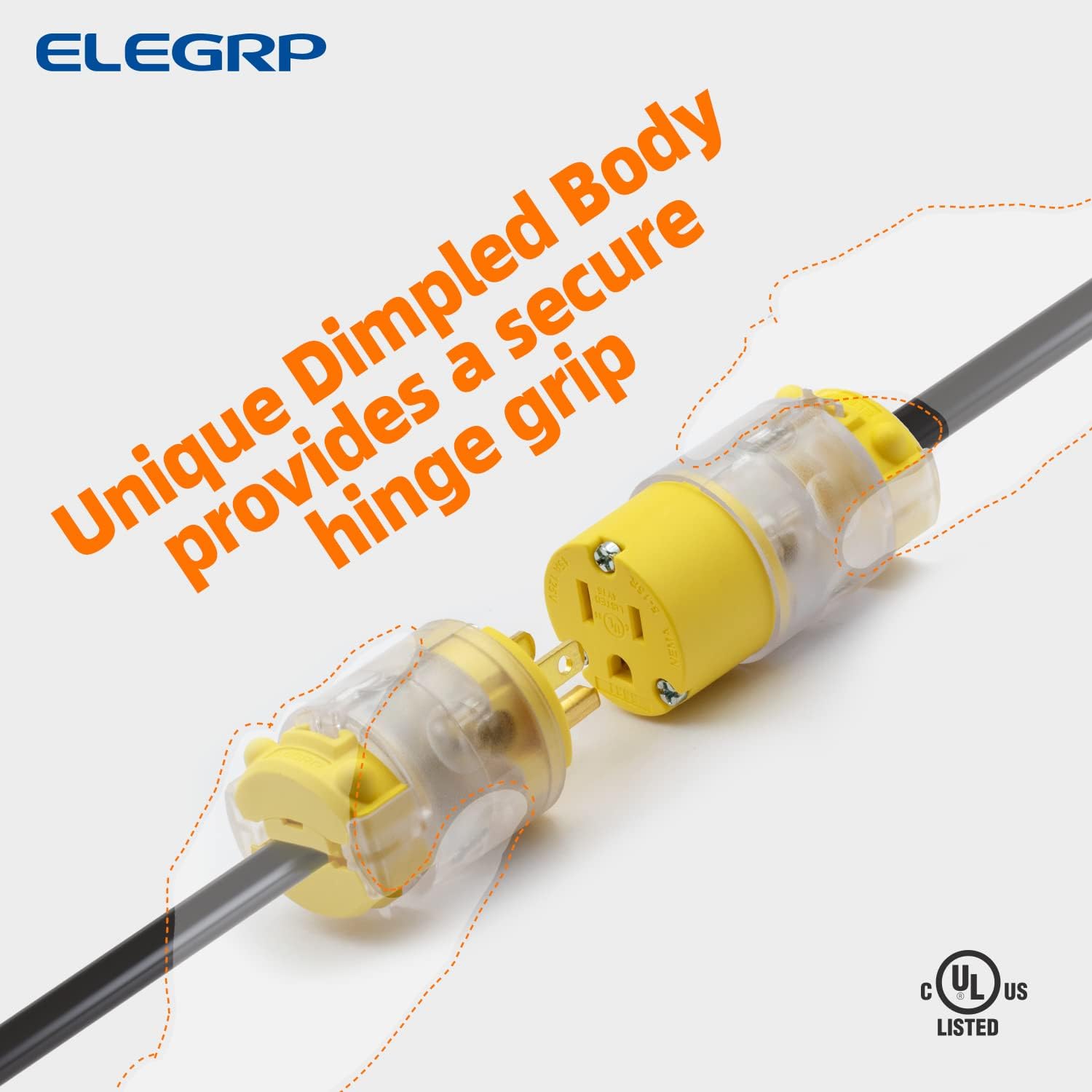 Yellow 5 Set Electrical Plug and Connector Set V52710