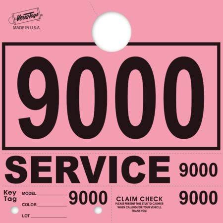 Pink Hang Tags Window Tag 1000 per Box Y234424