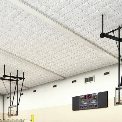 2 ft. x 2 ft. White Drop-In Wood Ceiling Tile X4403