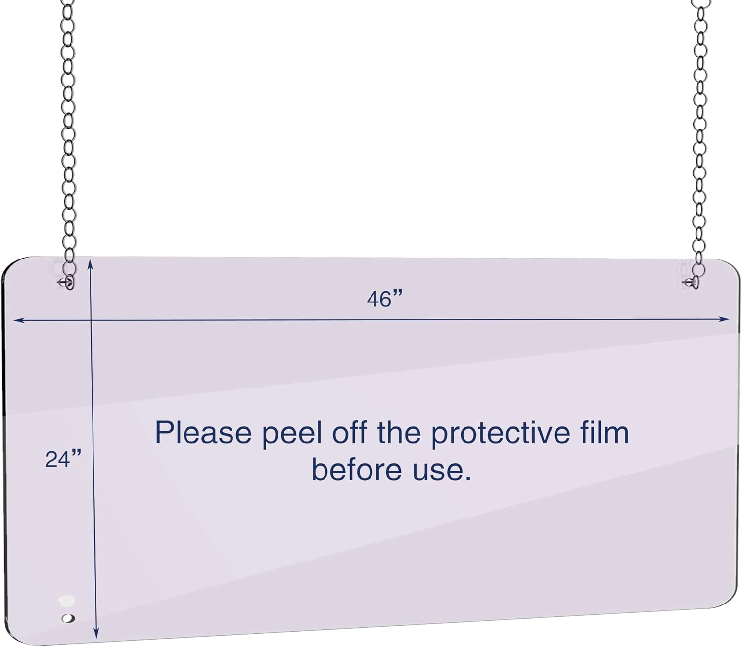 Pack of 2 Portable Acrylic Sneeze Guard Shield Y16800