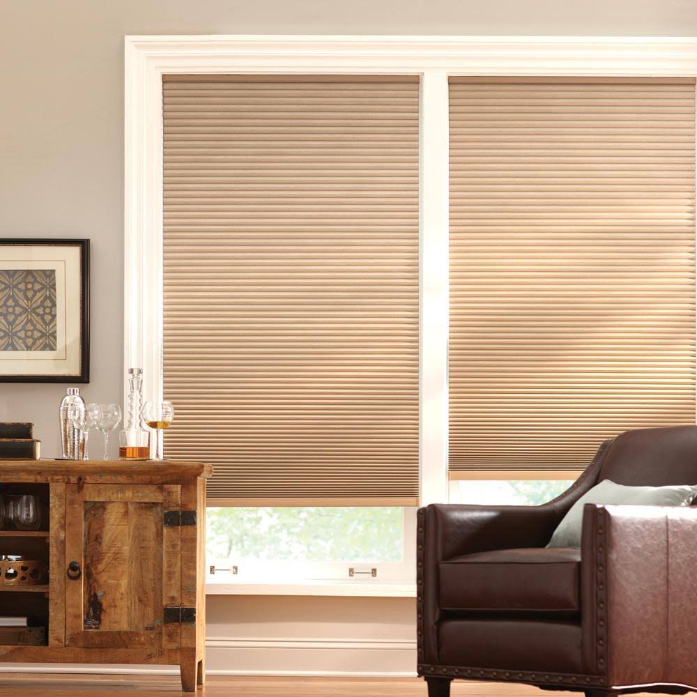 Latte Cordless Blackout Cellular Shade 57.25 in. W x 72 in. L R921