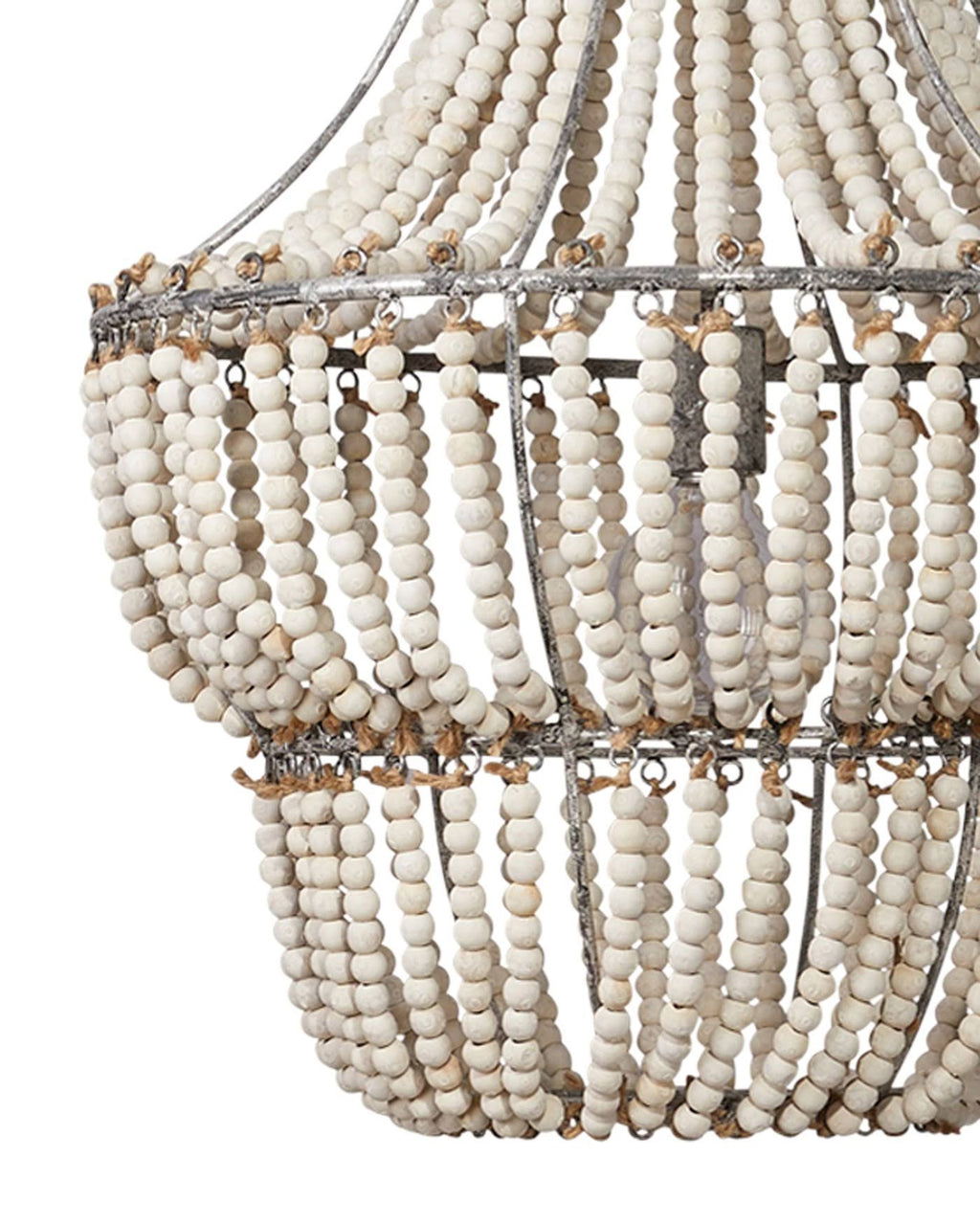 White Beads Chandelier L50320