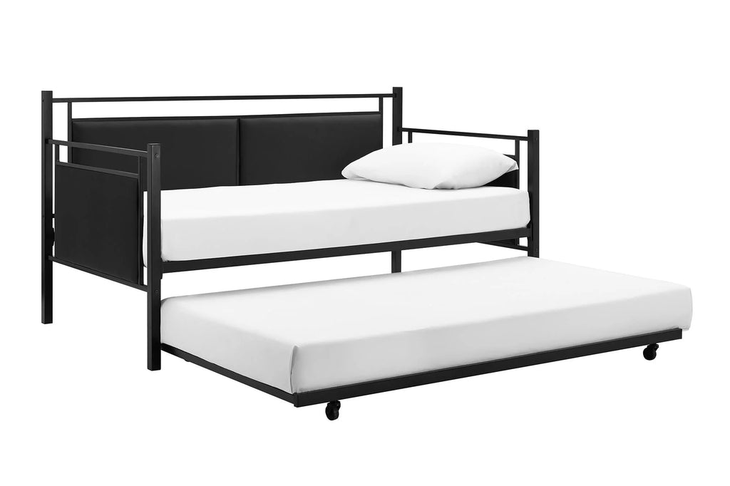 Twin Metal and Upholstered Daybed with Trundle X5344