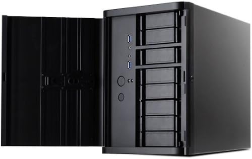 Black Mini-ITX/DTX Small Form Factor NAS Computer Case M25243