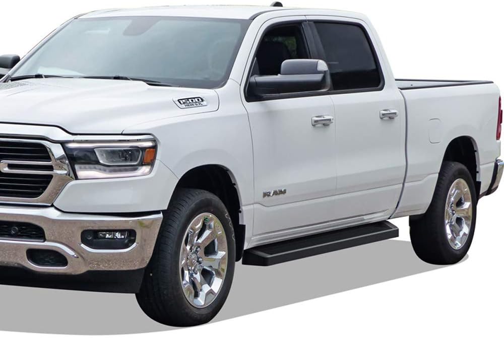 6in Black Running Boards W250