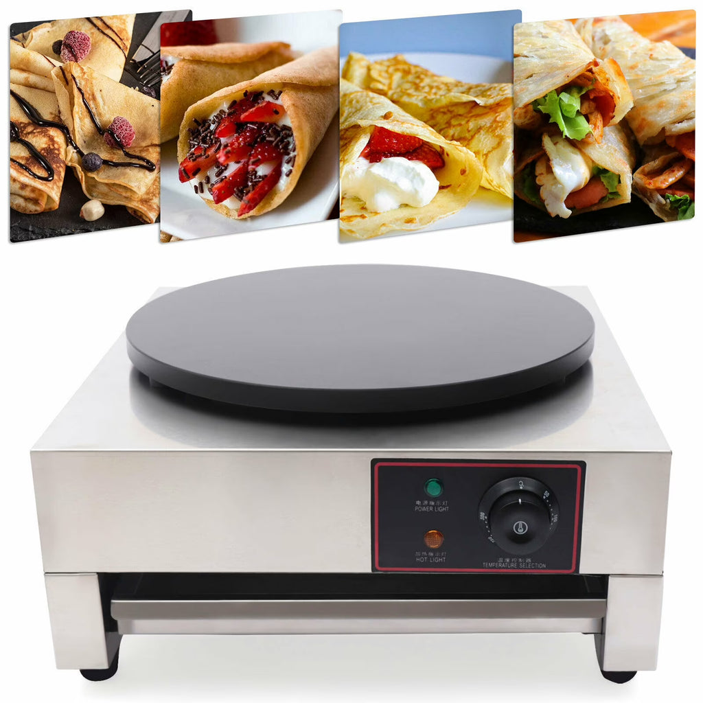 16" Commercial Electric Crepe Maker Pancake Machine Non Stick Hotplate I820