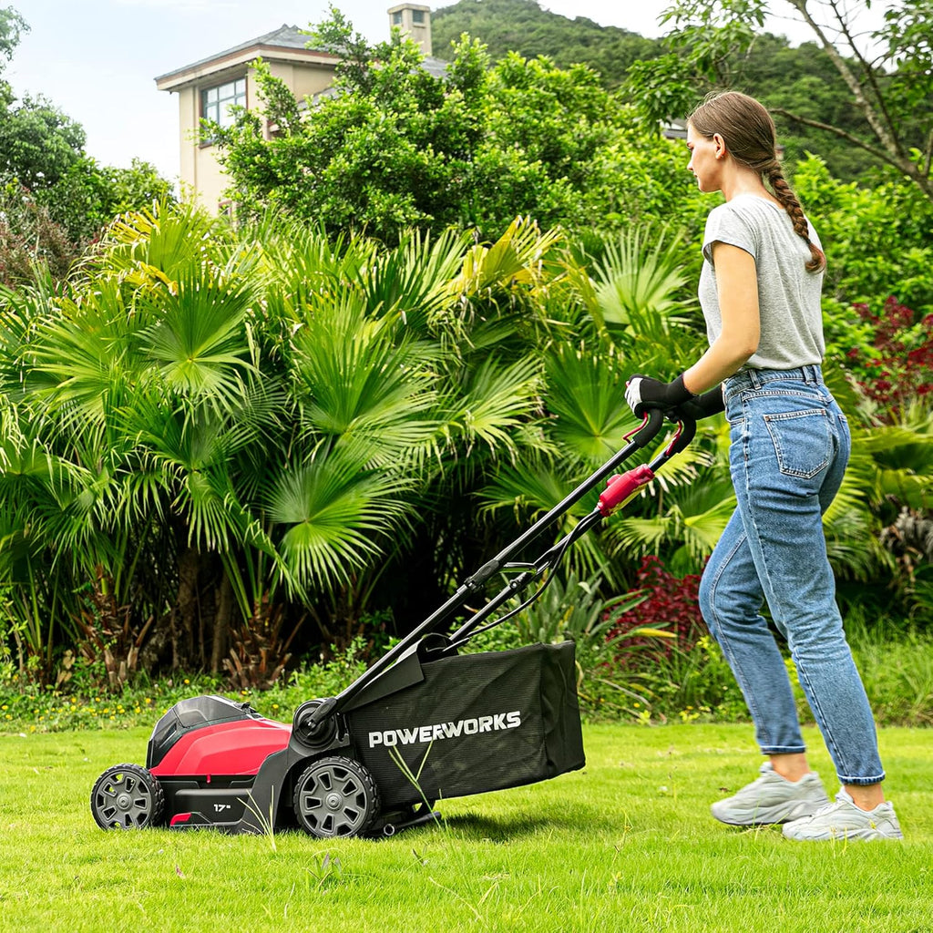 40V 17 inch Cordless Lawn Mower with 4.0 Ah Battery and Charger C3375