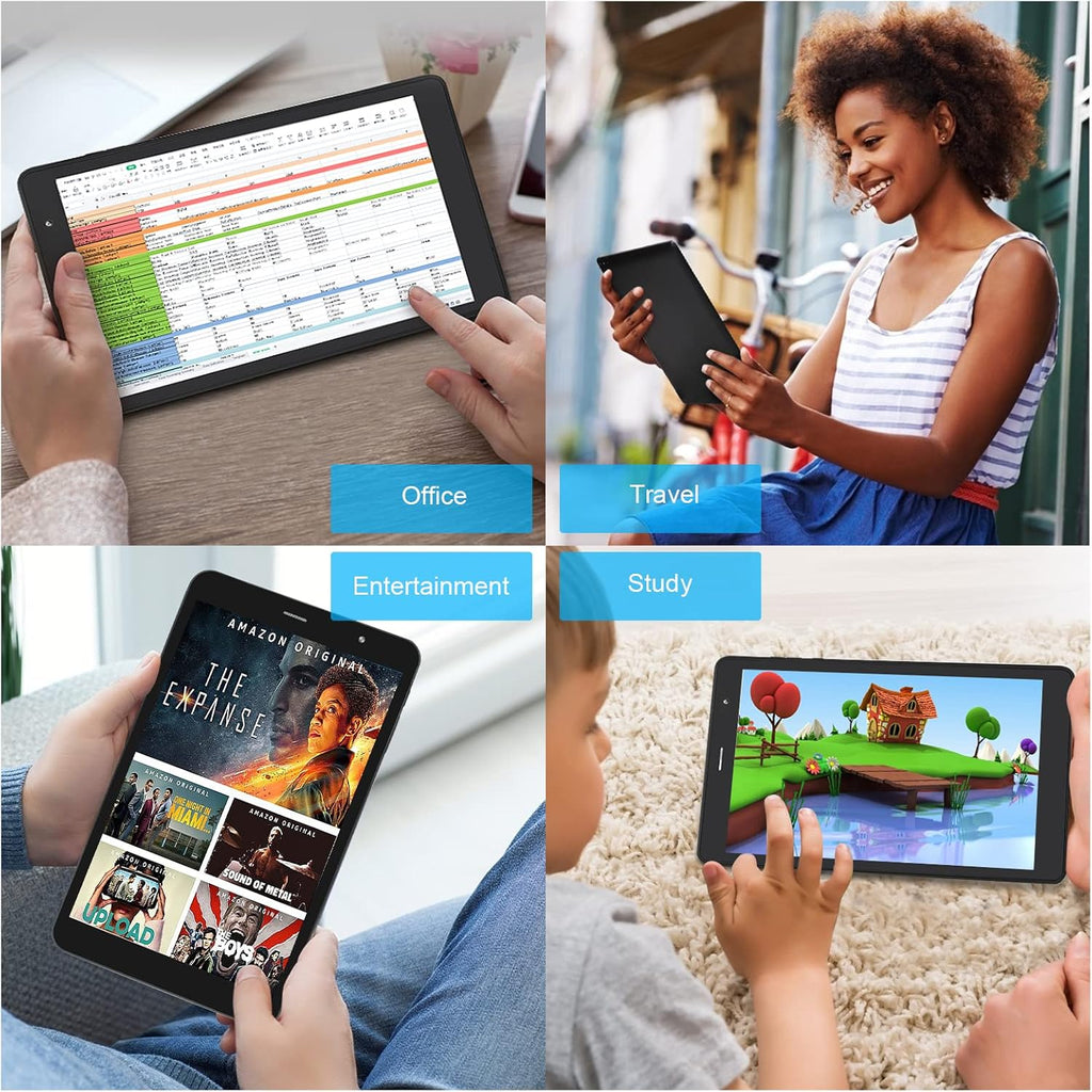 8 inch Android 11 Tablet, 16GB Storage, Pack of 2 E133554