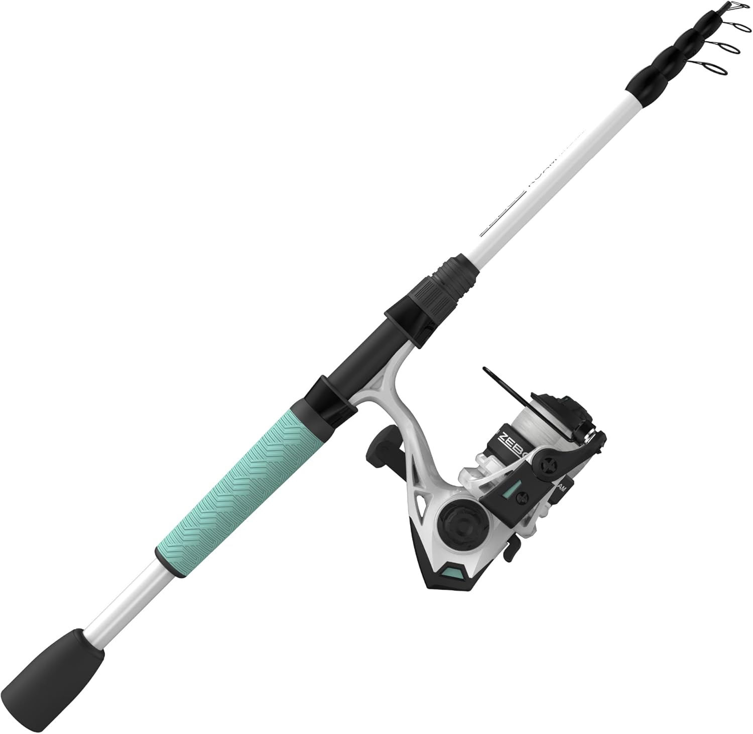 6-Foot Fiberglass Telescopic Fishing Rod and Reel Combo, Pack of 2 V621833