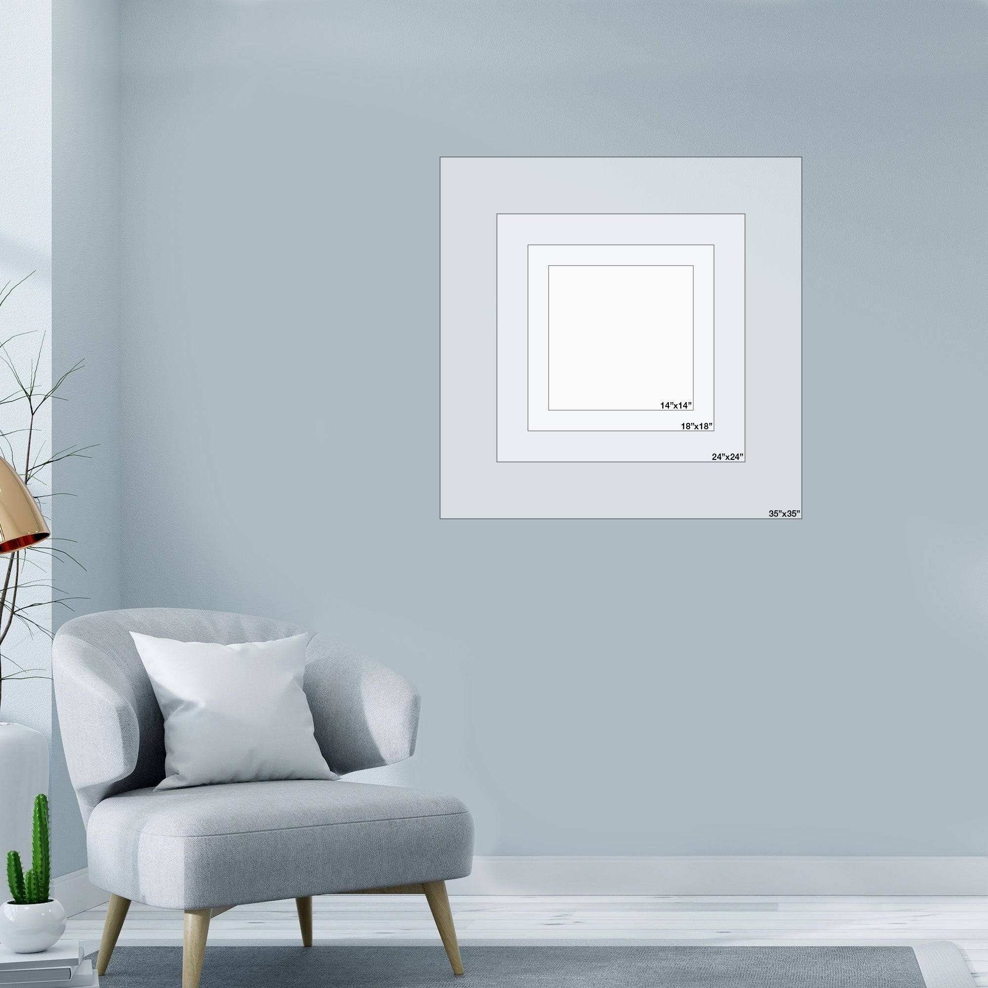 Blue Water I Canvas Art N881