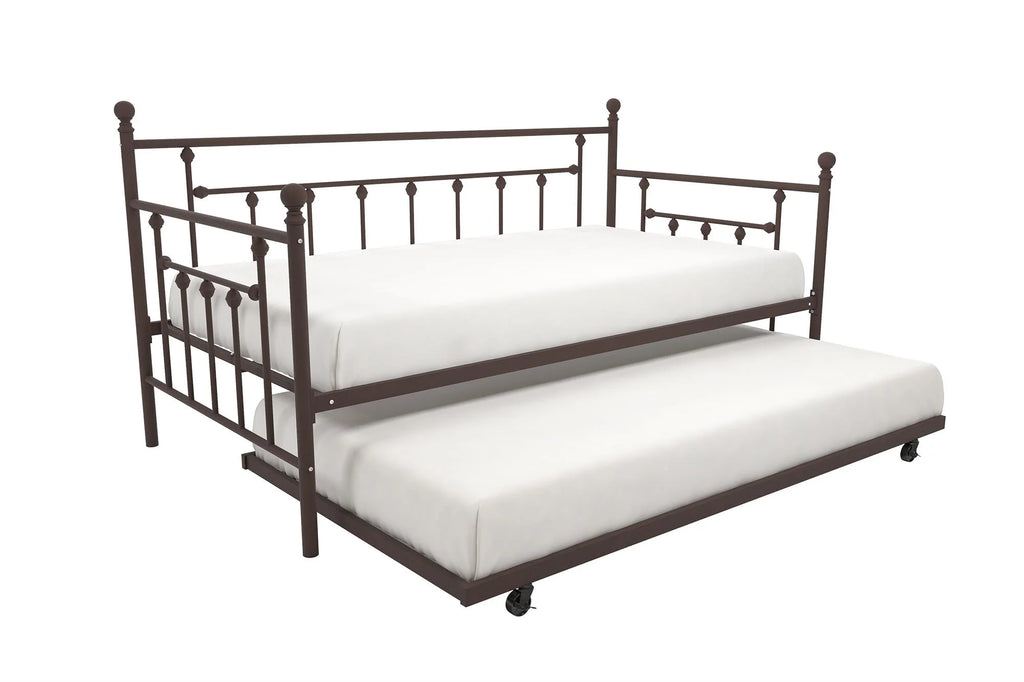 Bronze Metal Daybed and Trundle C480189