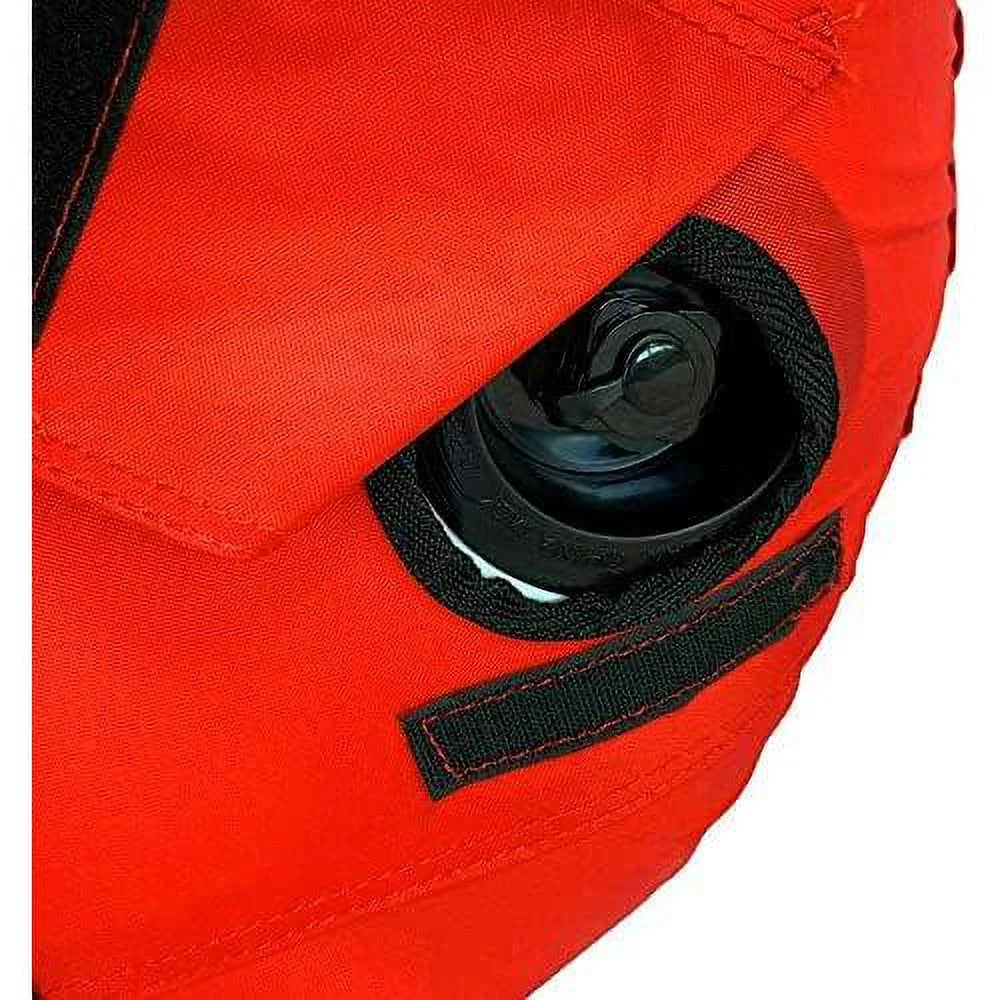Red Nylon Inflatable Towable Float with Foam Handles C352742