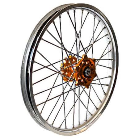 Rear Wheel Set 2.15X18 Orange Hub Silver Rim X88168