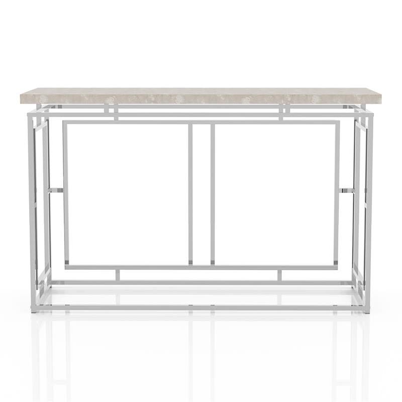 Chrome Metal Console Table B5245