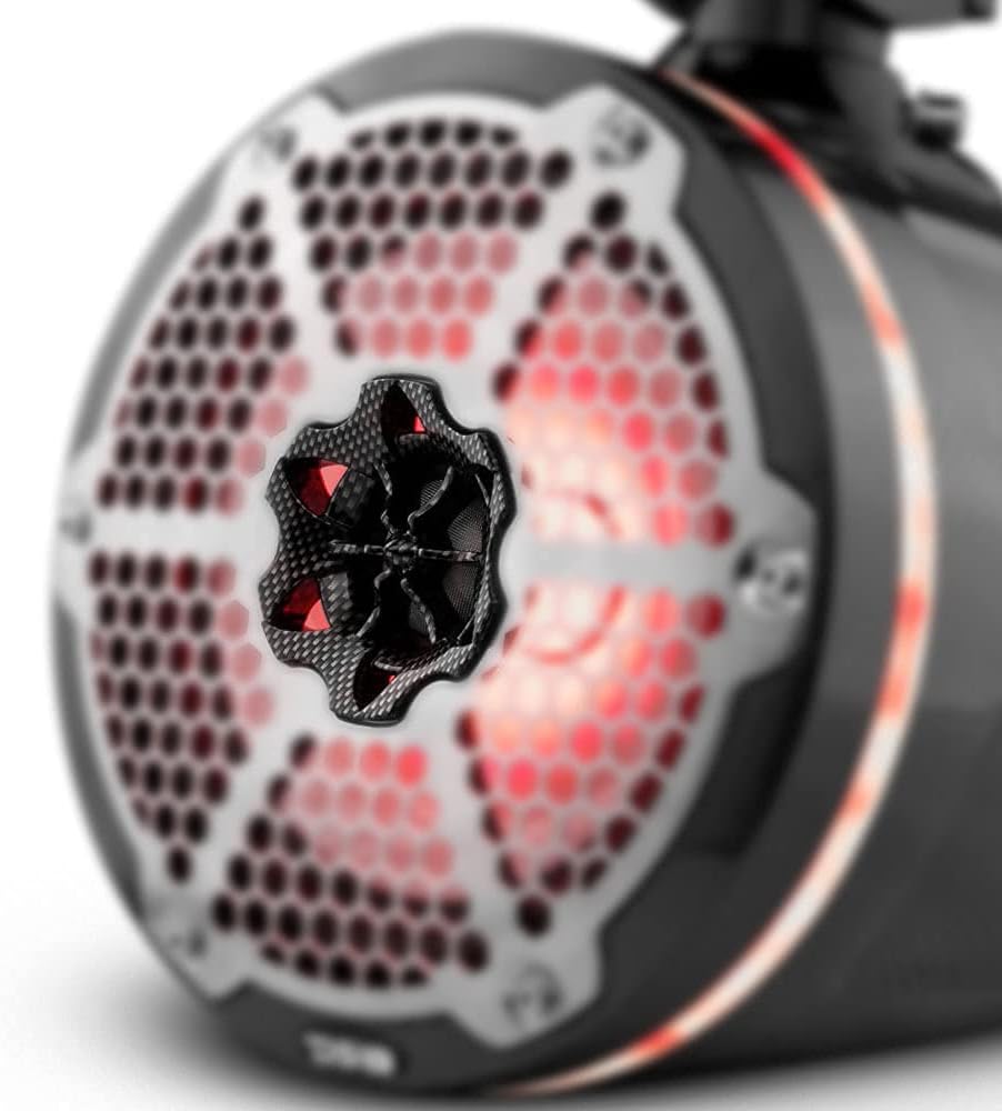 8" Marine Towers with RGB LED Lights, 375 W Max 125 W RMS 4 Ohms (Pair) Z269967