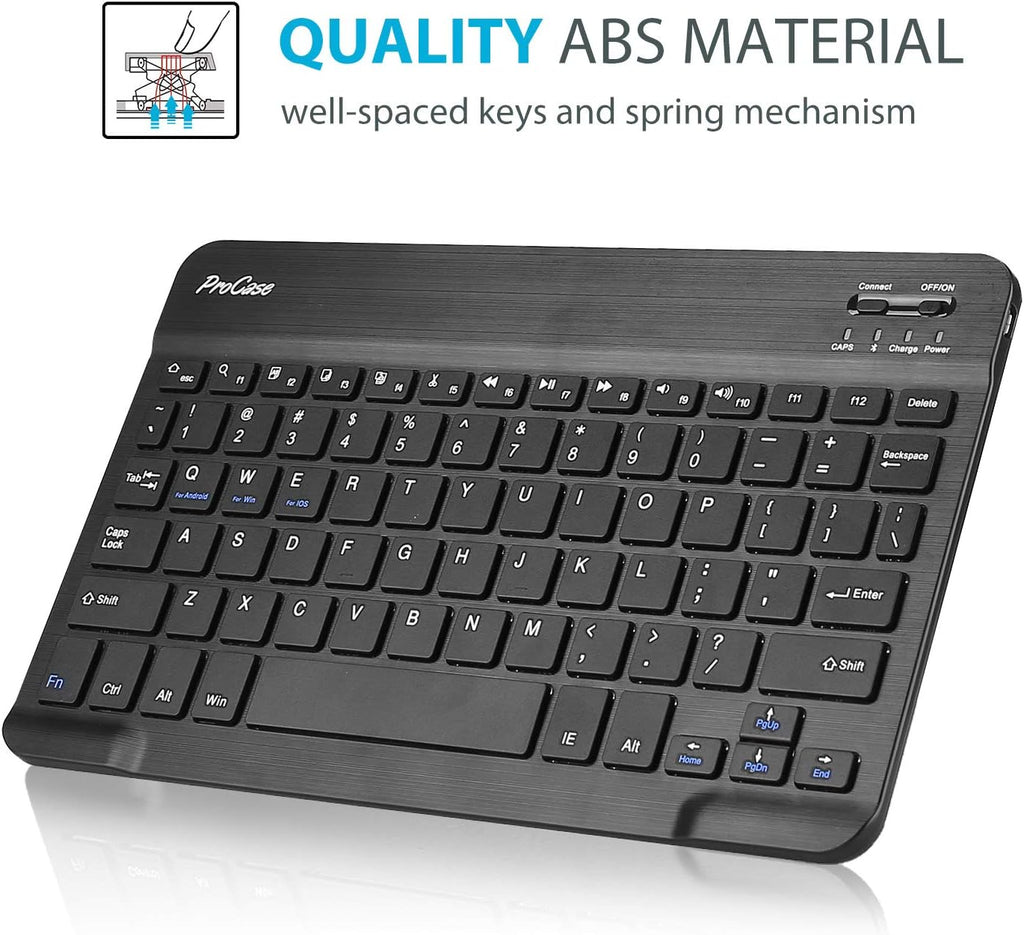 Slim PU Leather Keyboard Case for Surface Go 3 with Detachable Wireless Keyboard V822282