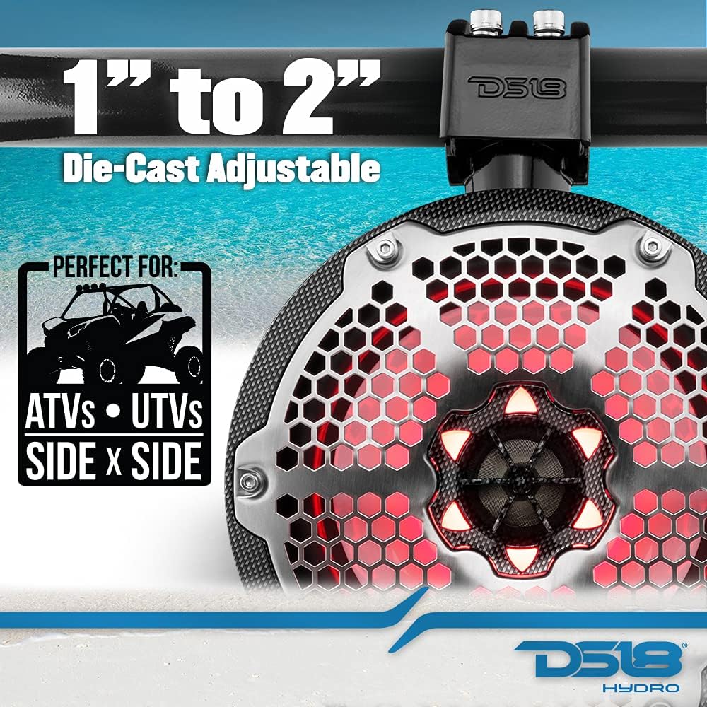 8" Marine Towers with RGB LED Lights, 375 W Max 125 W RMS 4 Ohms (Pair) Z269967