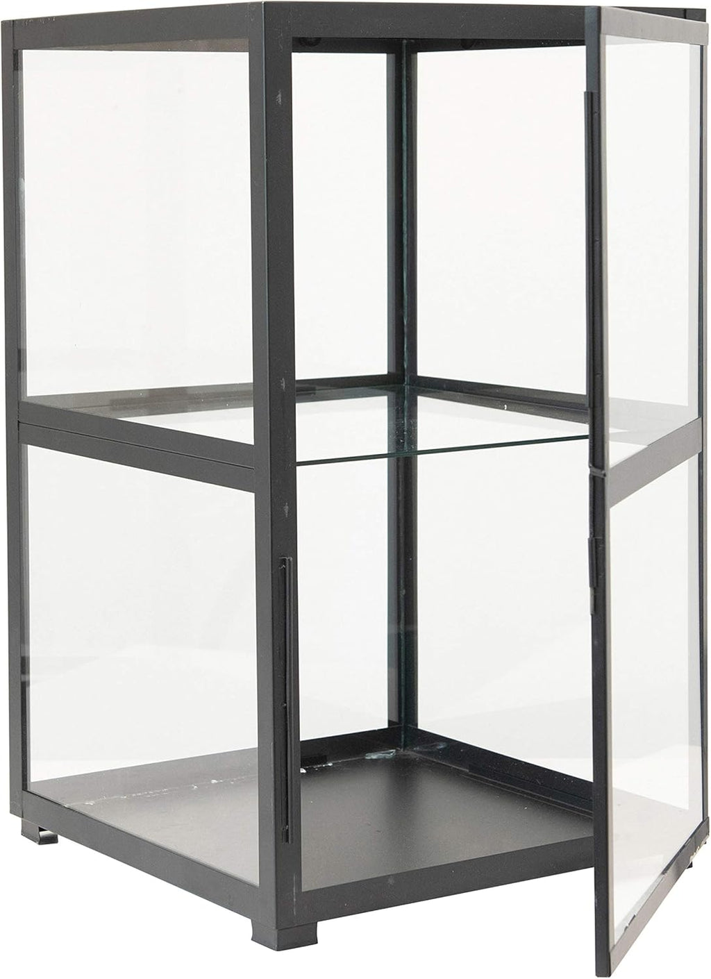 Black Metal & Glass Display Cabinet Z129714
