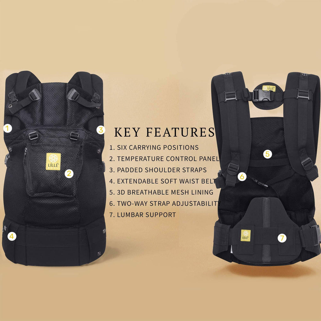 Black Complete Airflow Baby Carrier U588