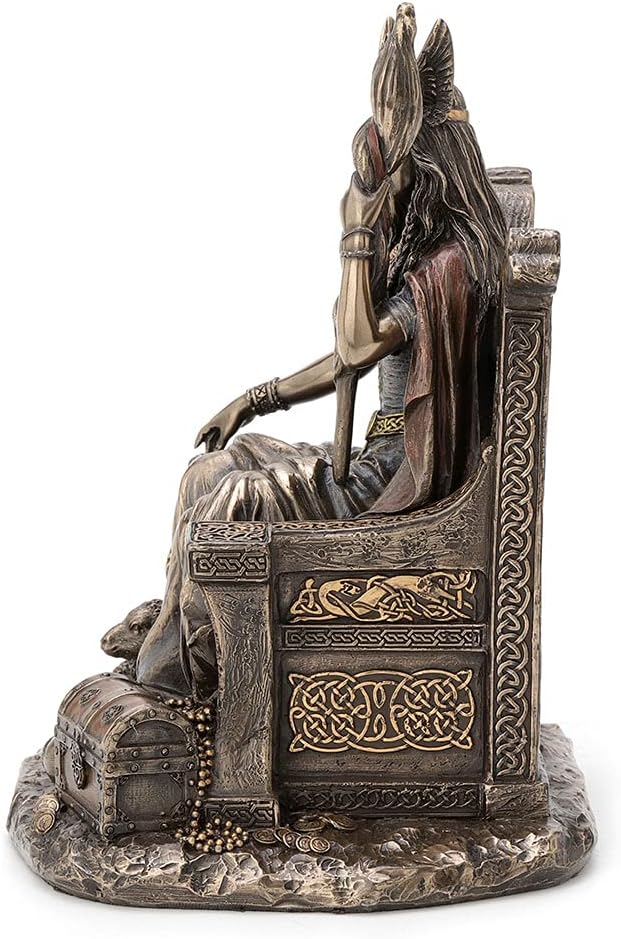 Antique Bronze Finish Frigga Statue Cold Cast Resin Sculpture T83266