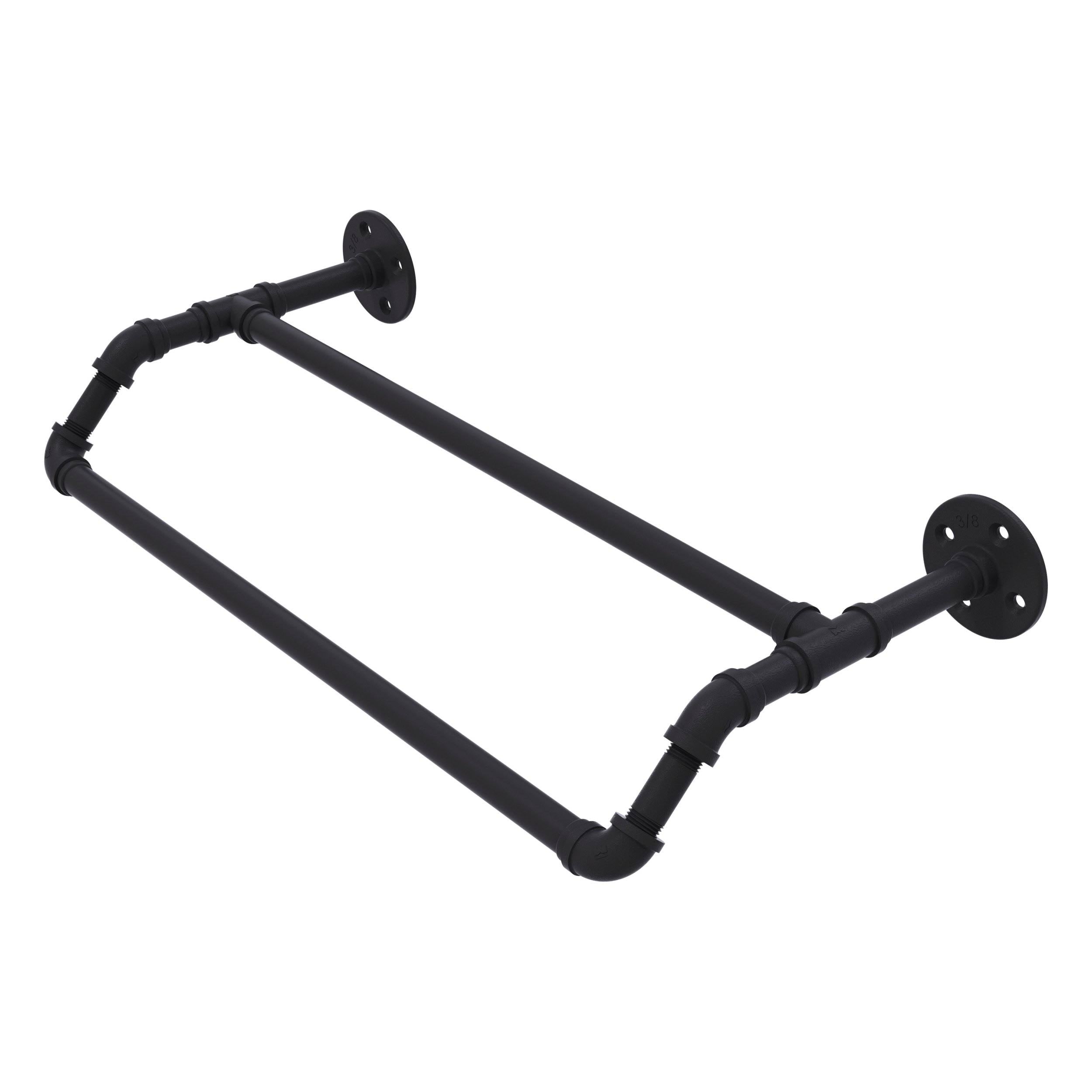 Matte Black 36 inch Double Towel Bar M283892