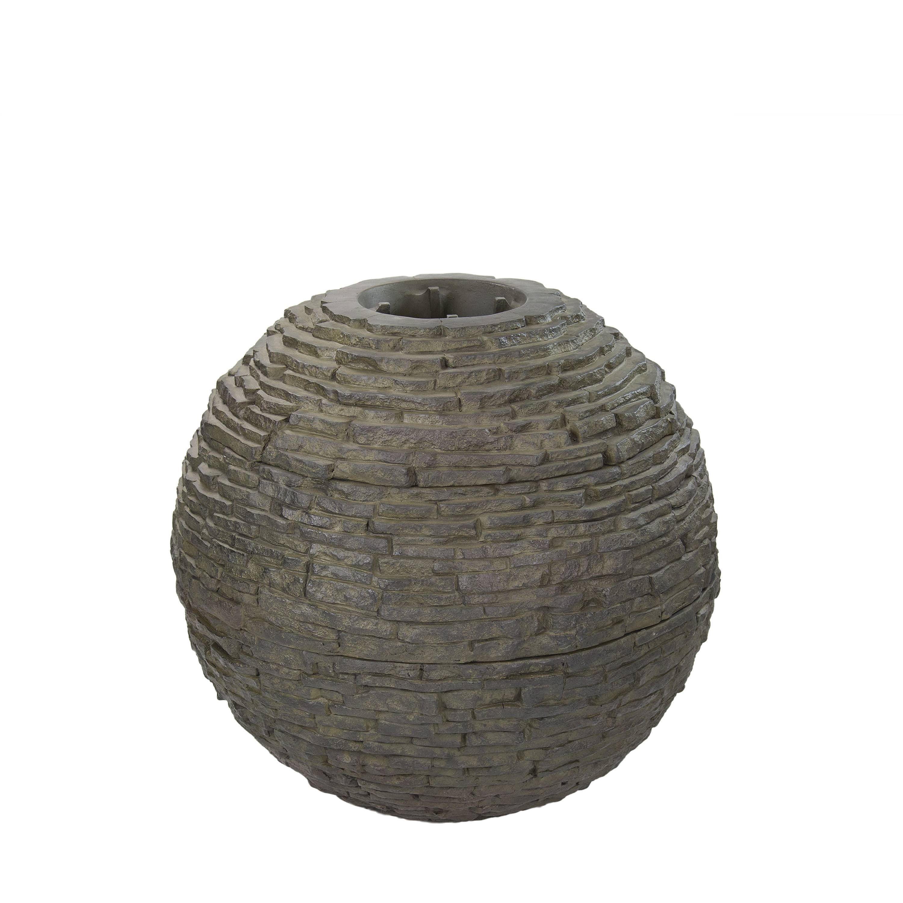 Small Stacked Slate Sphere K612546