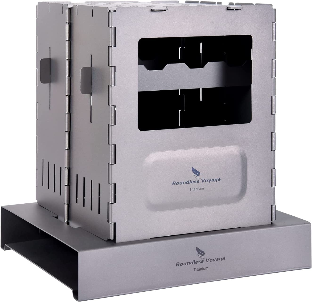 Titanium Folding Wood Stove with Pot Bracket B104