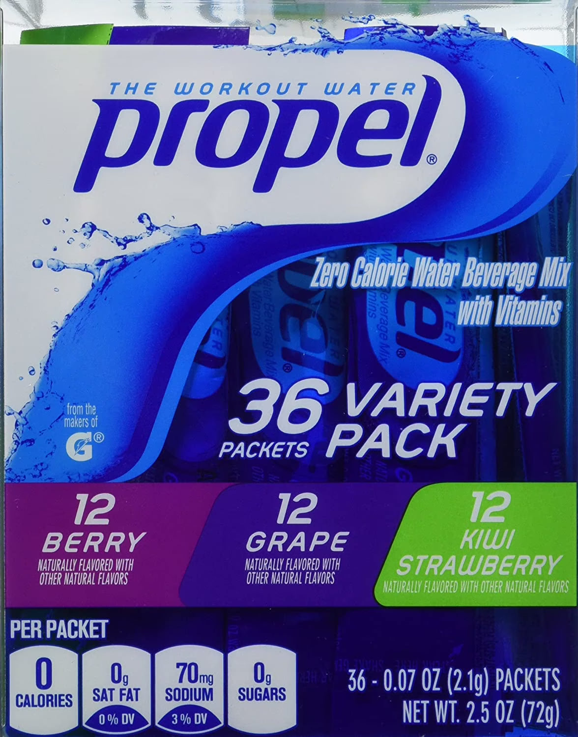 Zero Calorie Nutrient Enhanced Water Beverage Mix (36 packets) J940