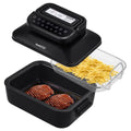 7-in-1 Indoor Grill with Non-Stick Plate and Air Fryer Basket Z371