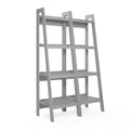 4-Shelf Ladder Bookcase Bundle (Set of 2) - Grey X781