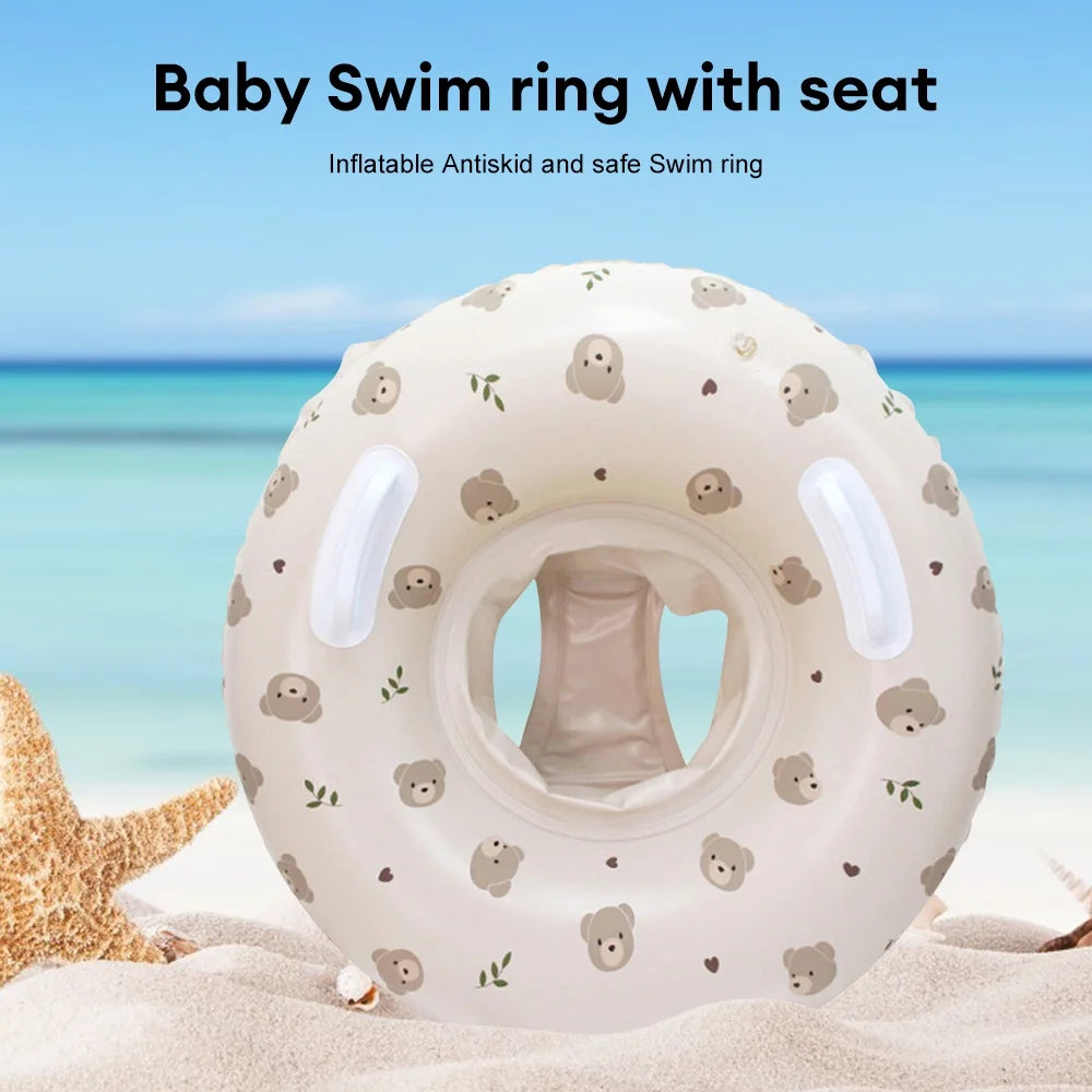 Inflatable Baby Pool Float with Double Handle F46347