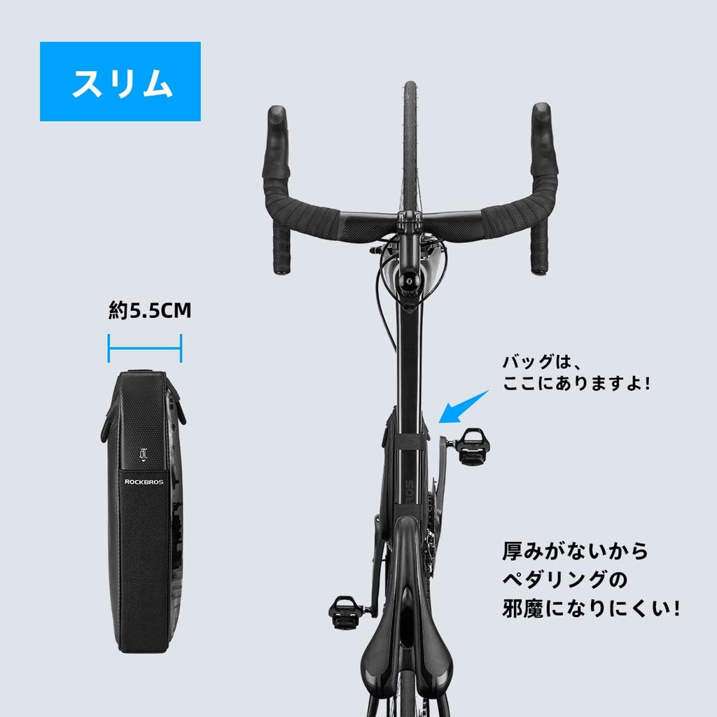 Bike Triangle Frame Bag with Two Side Pockets, 1.5L O34107