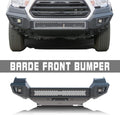 Black Textured Front Bumper Bull Bar with 2 LED Fog Light Q975606
