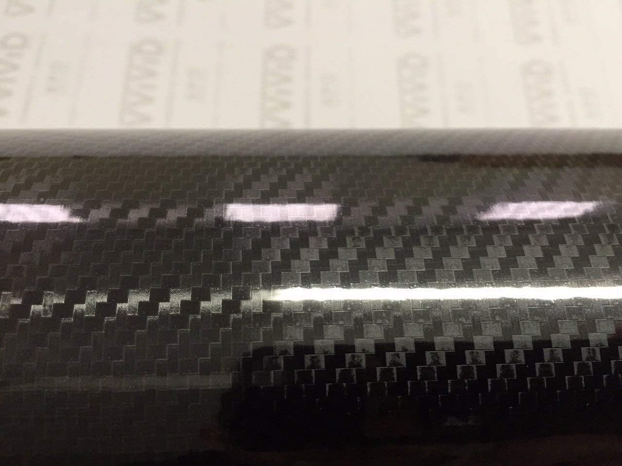 High Gloss Black Carbon Vinyl Wrap Film (5ft x 5ft) D7059