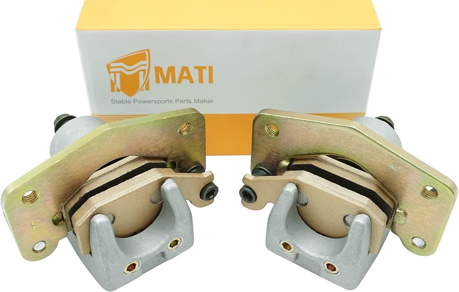 Front Left Right Brake Calipers & Pads for Can Am DS 650 2001-2007 E605