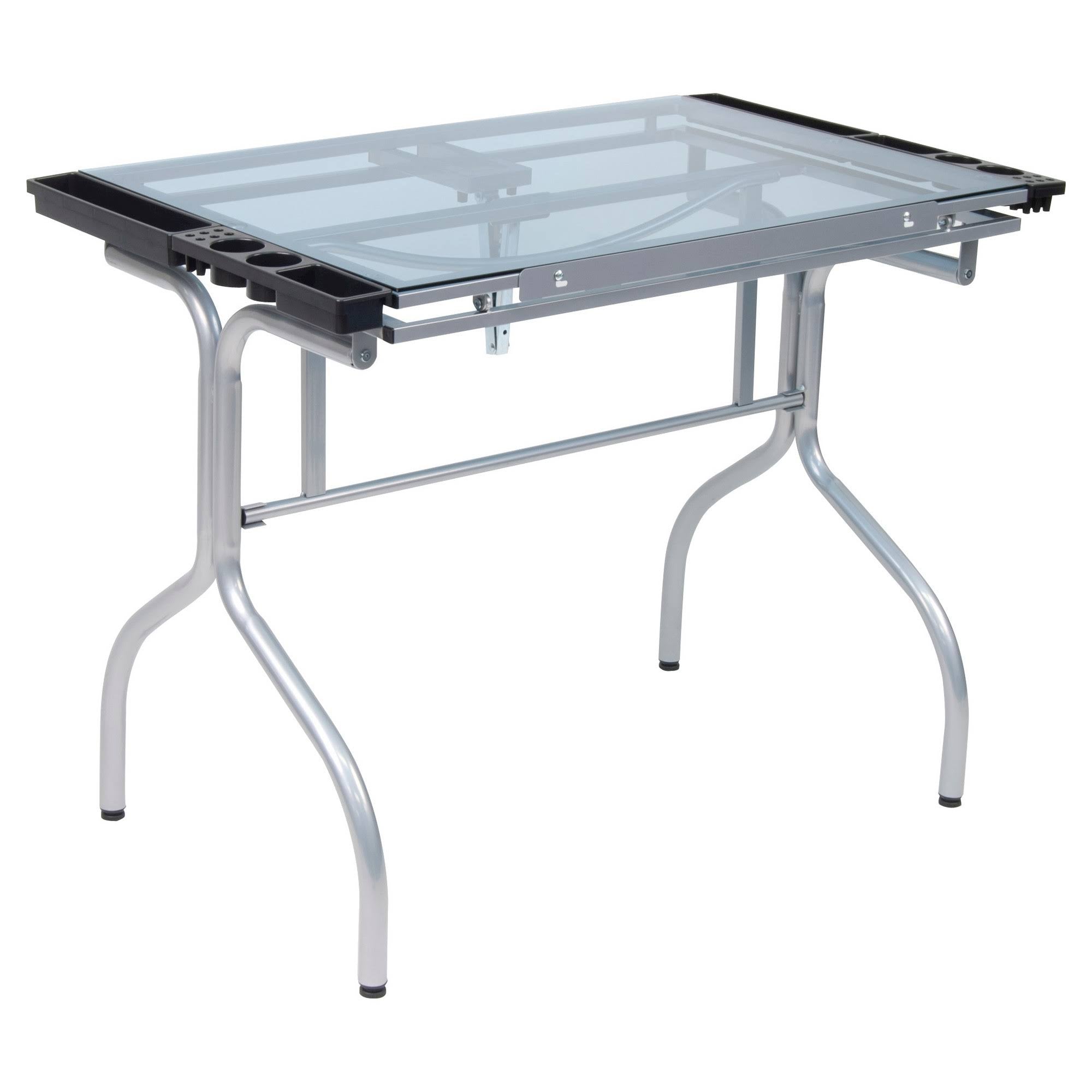Folding Craft Station with Glass C12096