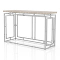 Chrome Metal Console Table B5245