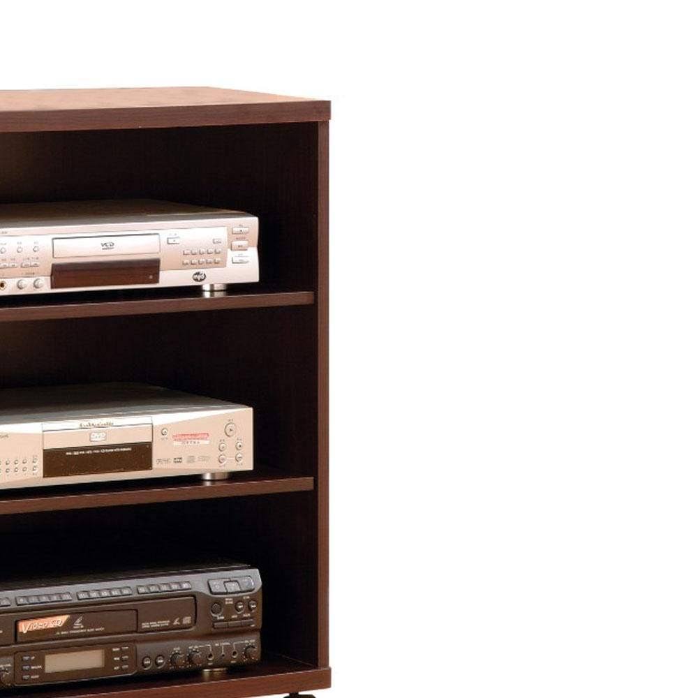 Brown TV Stand with Casters X6960