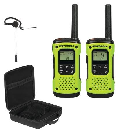 2-Way Radios with Carry Case and Earpiece with Boom Microphone R417067