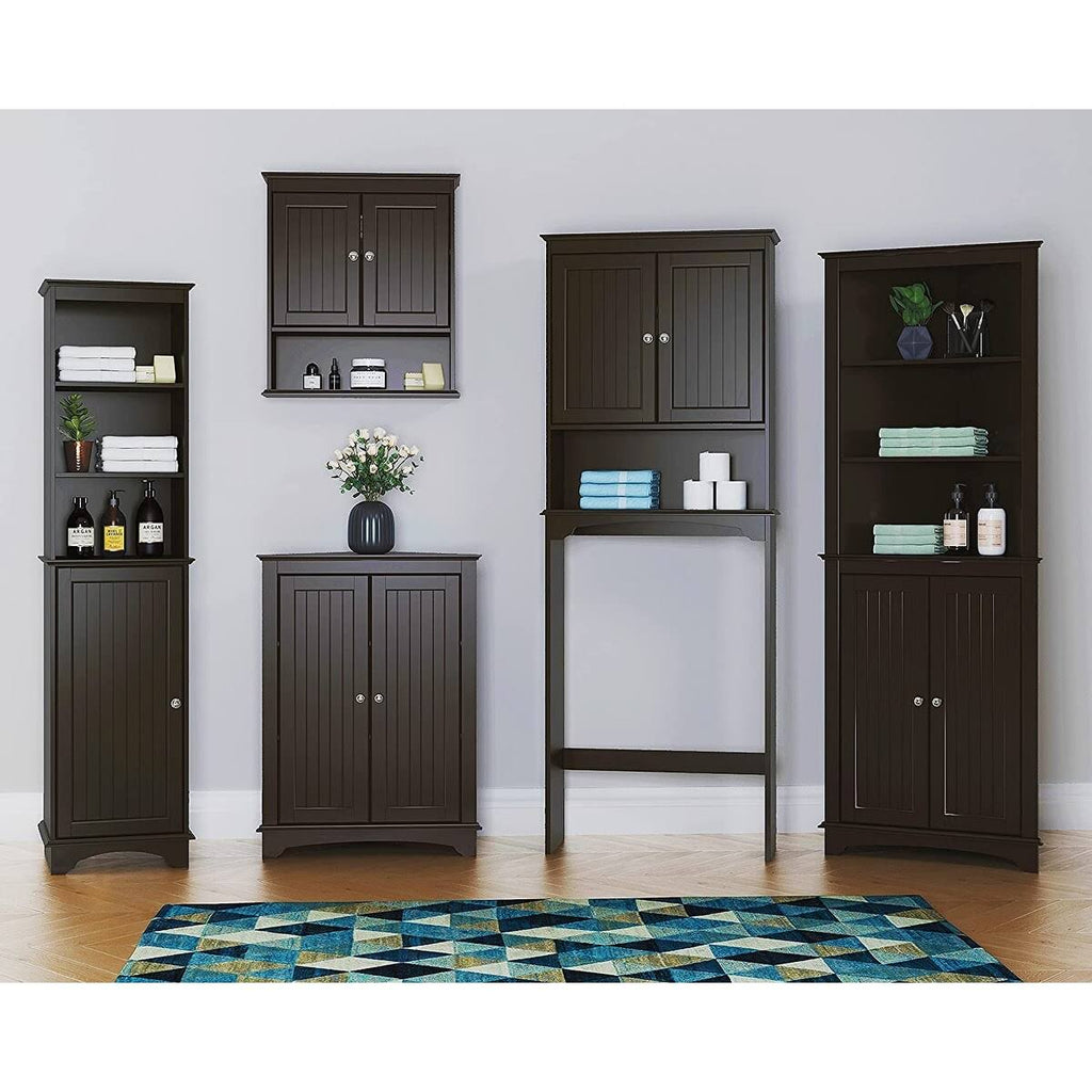 White Wooden Bathroom Wall Storage Cabinet N8332
