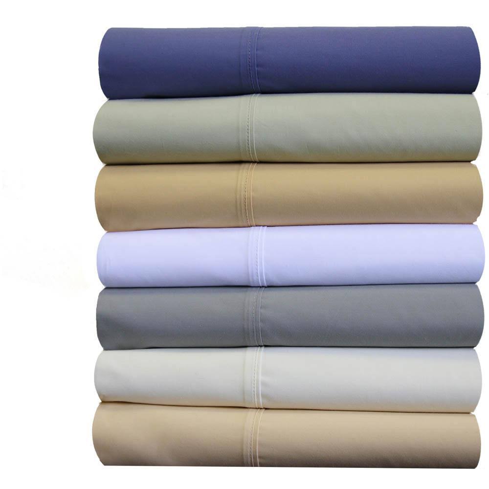 Split King Cotton Canvas Bed Sheets I488
