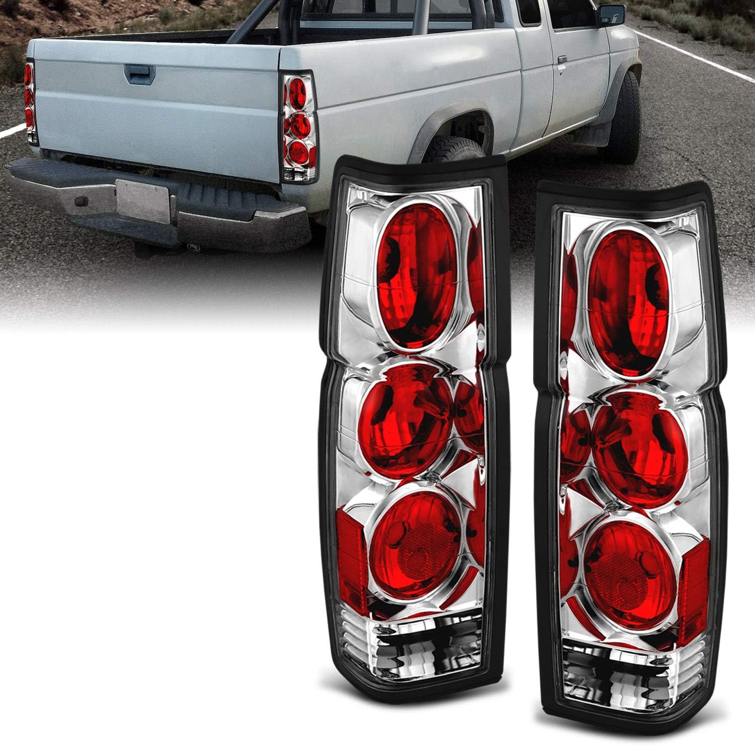 Black Replacement Brake Tail Lights Set of 2 S578