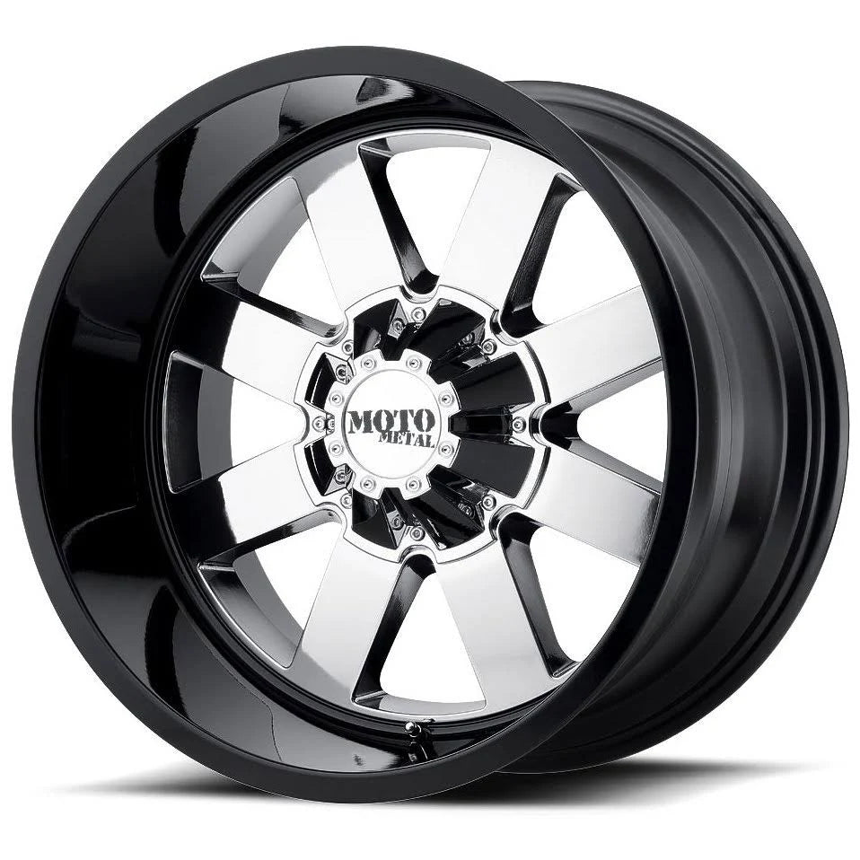 22x10 8x165.10 PVD Center Gloss Black Lip Q2998