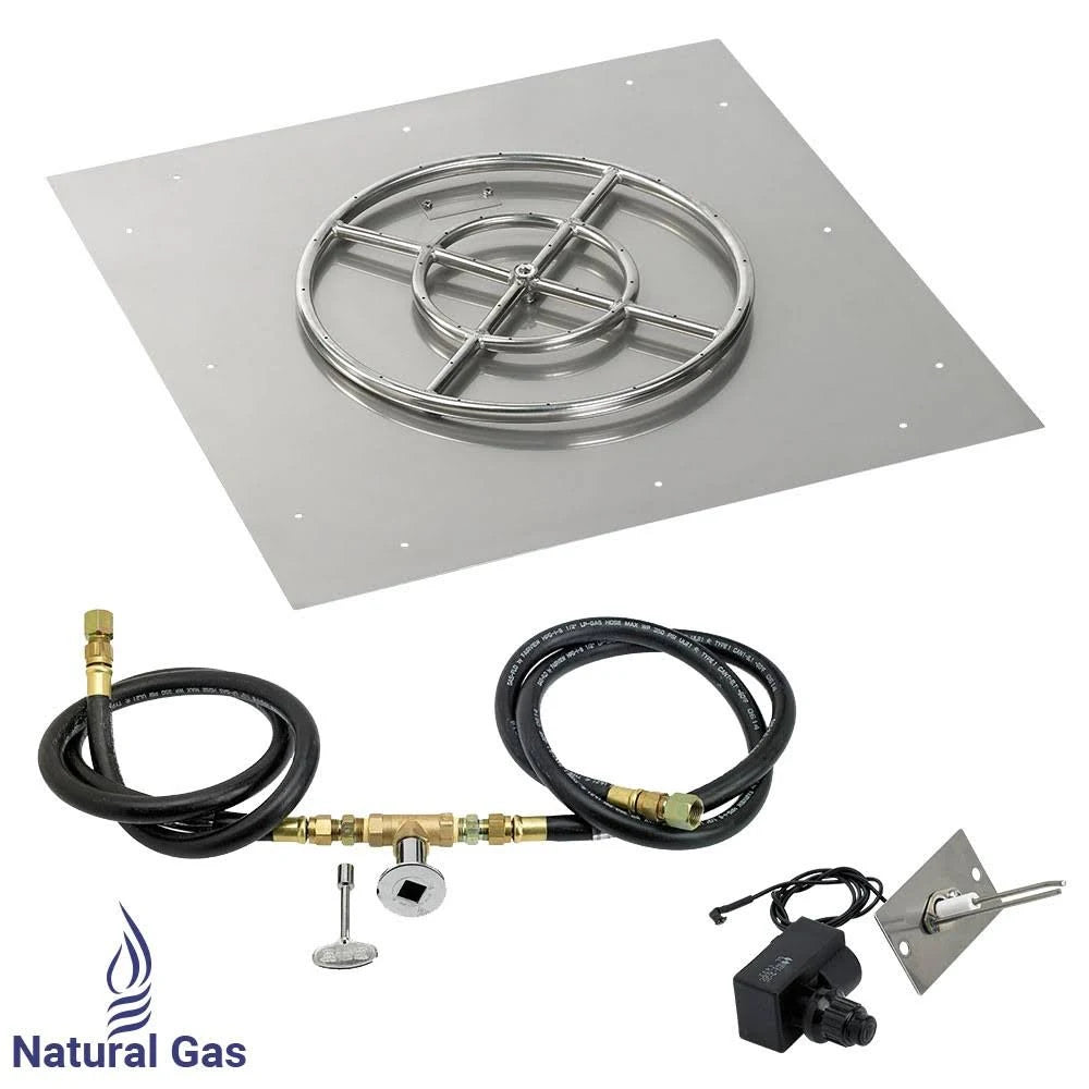 30x22 Square Flat Pan with Spark Ignition Kit Natural GAS I6910