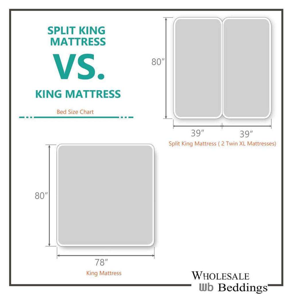 Split King Cotton Canvas Bed Sheets I488